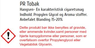 PR Tobak til dampning i e-cigaretter