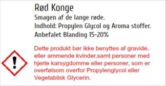 Rød Konge, e-juice til e-cigaretter