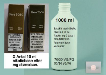 Base kit med nikotin 1000 ml